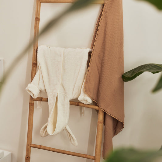 Badponcho badstof | Ivory