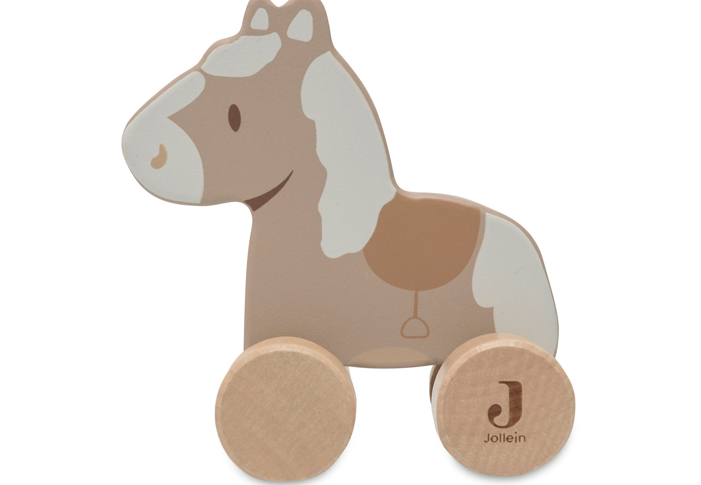 Houten paard op wielen