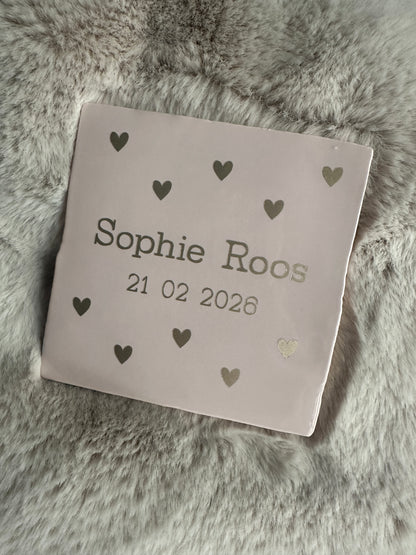Gepersonaliseerd tegeltje pink | 13 x 13 cm