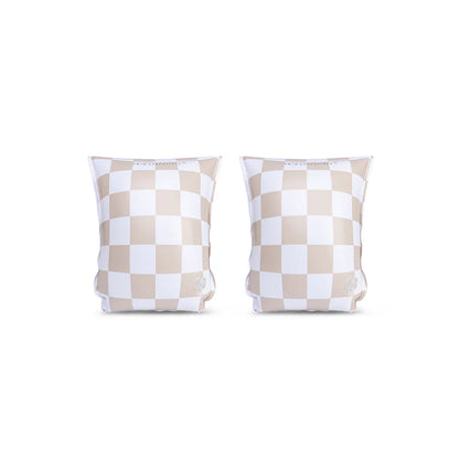 Zwembandjes Checkmate Beige