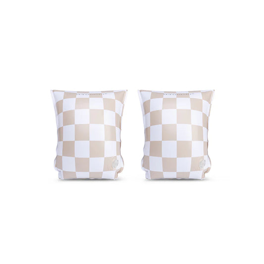 Zwembandjes Checkmate Beige