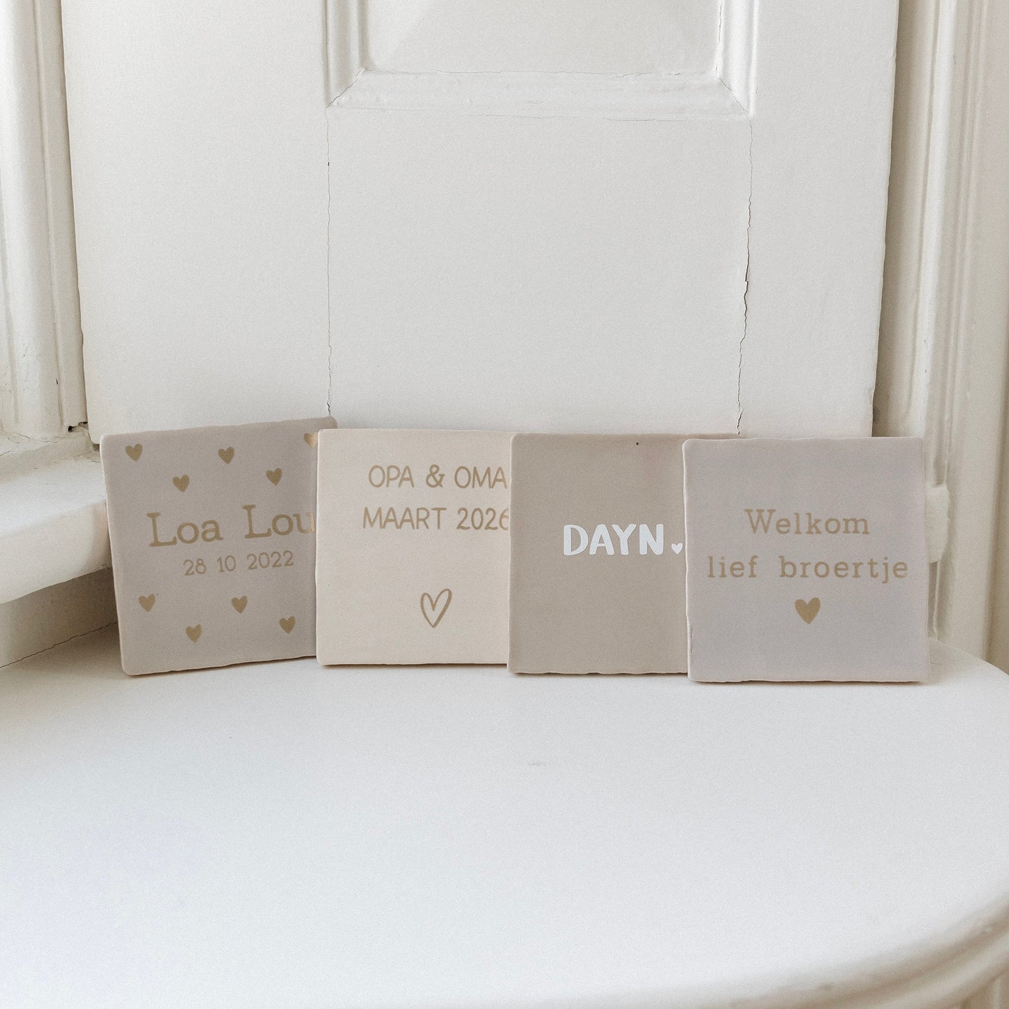 Gepersonaliseerd tegeltje | 10 x 10 cm