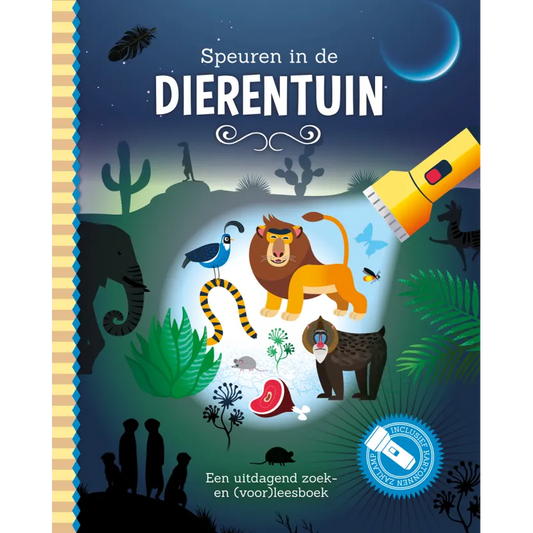 Zaklampboek | Speuren in de dierentuin