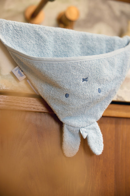 Badponcho badstof | Nijntje Cloud Blue